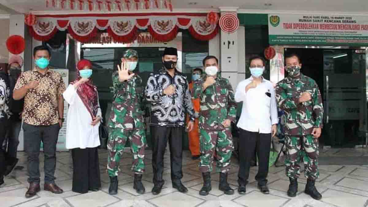 Ketua DPRD Kota Serang Budi Rustandi melakukan kunjungan ke Rumah Sakit Kencana di Kota Serang