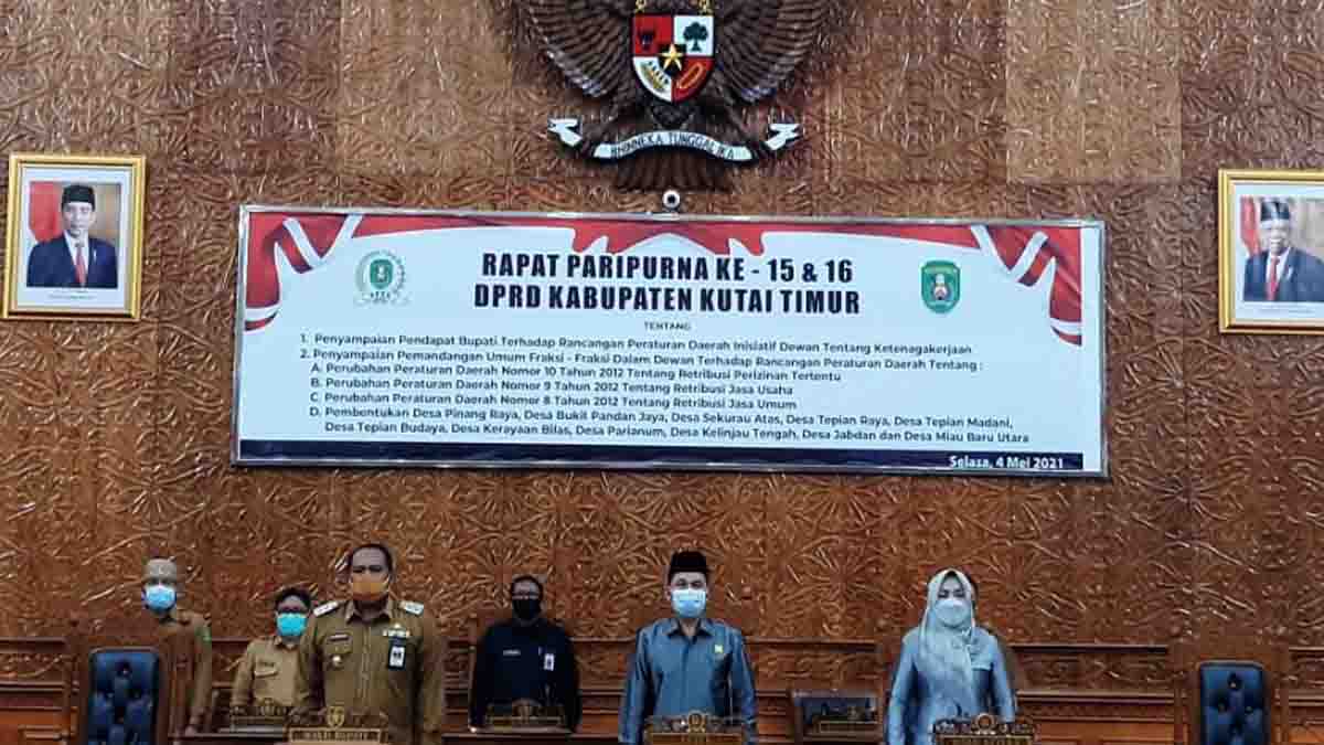 DPRD Kutim Gelar Dua Paripurna ke-15 dan 16 Sekaligus