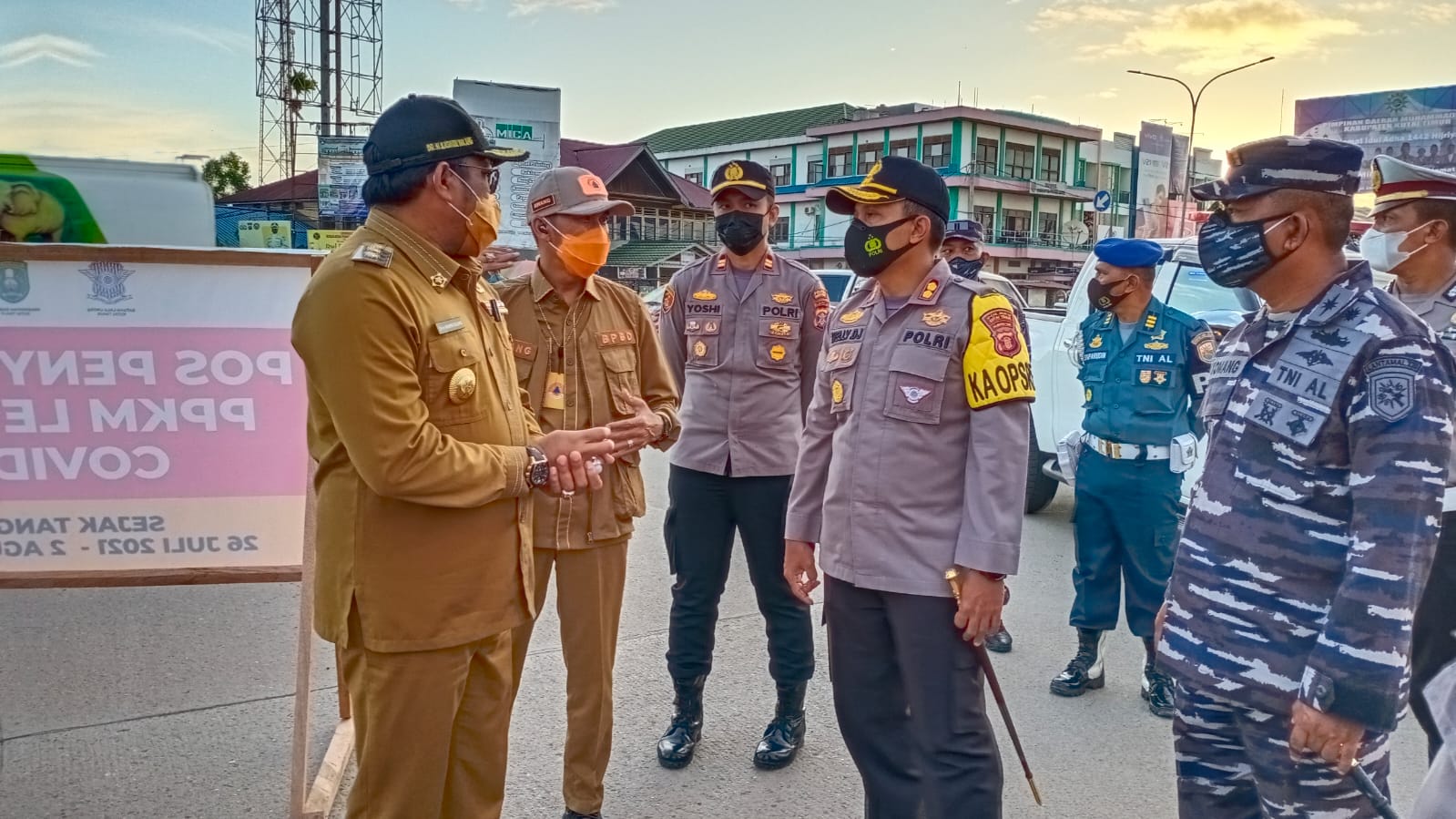 Penyekatan 6 Titik Dalam Kota Sangatta Diberlakukan