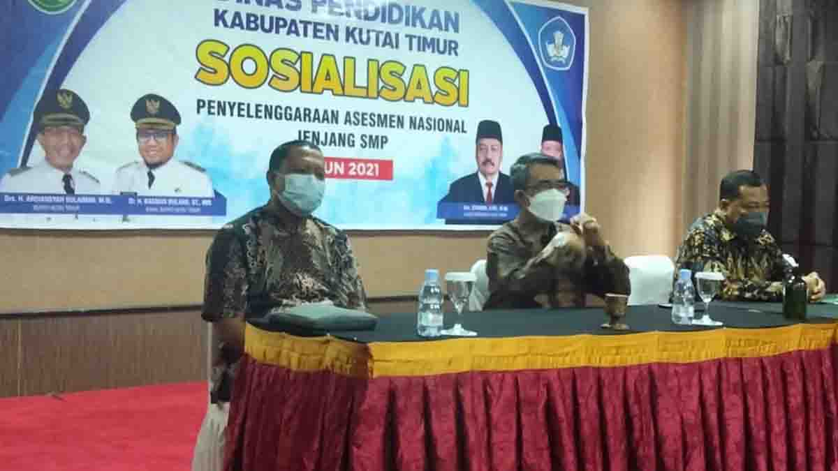 Disdik Kutim Sosialisasi Asesmen Nasional Jenjang SMP Tahun 2021